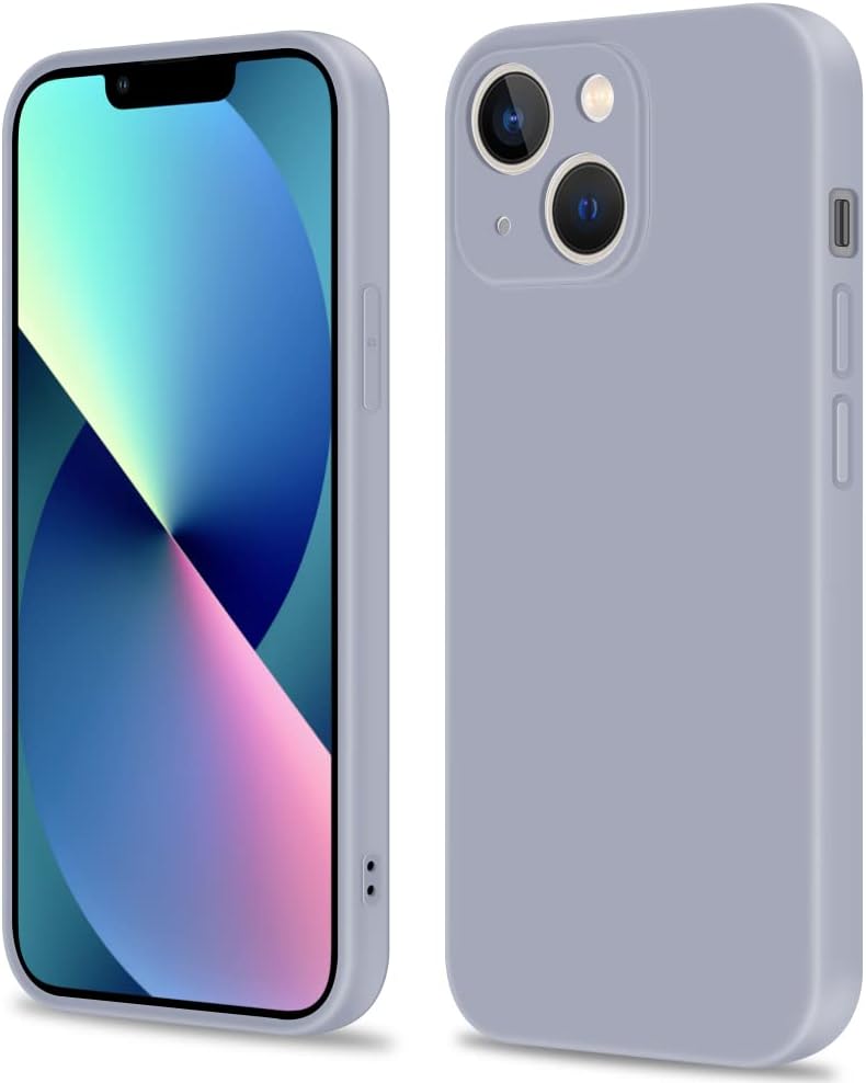 INFOSUN iPhone 15 Pro Case Silicone Protective Cover, Ultra Slim Soft Silicone Gel TPU Cover, Anti-Scratch Anti-Fingerprint Case Compatible with Apple iPhone 15 Pro(6.1Inch) (2023) (Black)