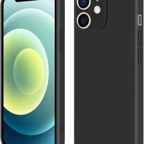 INFOSUN iPhone 15 Pro Case Silicone Protective Cover, Ultra Slim Soft Silicone Gel TPU Cover, Anti-Scratch Anti-Fingerprint Case Compatible with Apple iPhone 15 Pro(6.1Inch) (2023) (Black)
