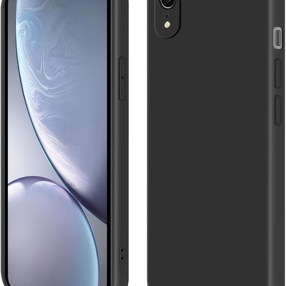 INFOSUN iPhone 15 Pro Case Silicone Protective Cover, Ultra Slim Soft Silicone Gel TPU Cover, Anti-Scratch Anti-Fingerprint Case Compatible with Apple iPhone 15 Pro(6.1Inch) (2023) (Black)
