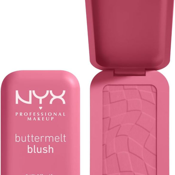 NYX Professional Makeup Buttermelt Blush, Powder Blush, up to 12 H Wear, Fade & Transfer Resistant, Butta Together