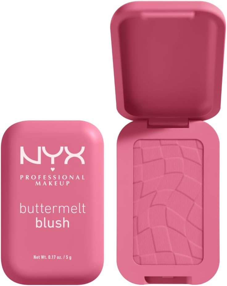 NYX Professional Makeup Buttermelt Blush, Powder Blush, up to 12 H Wear, Fade & Transfer Resistant, Butta Together