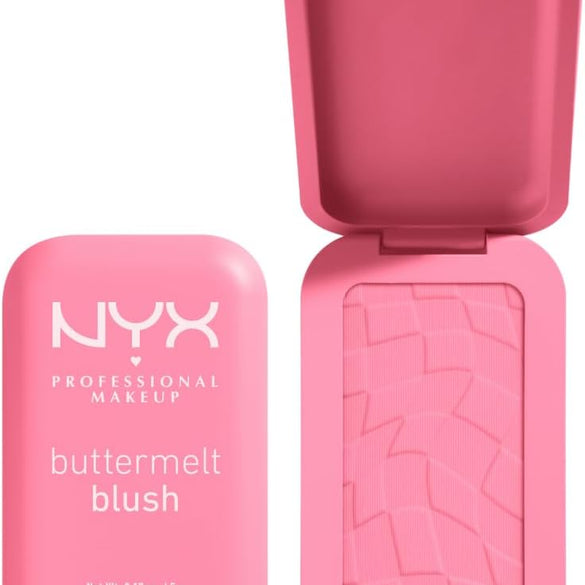 NYX Professional Makeup Buttermelt Blush, Powder Blush, up to 12 H Wear, Fade & Transfer Resistant, Butta Together