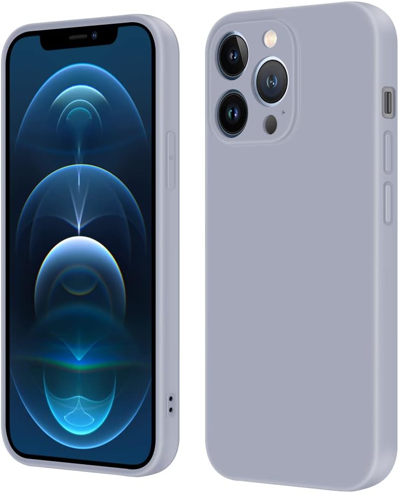 INFOSUN iPhone 15 Pro Case Silicone Protective Cover, Ultra Slim Soft Silicone Gel TPU Cover, Anti-Scratch Anti-Fingerprint Case Compatible with Apple iPhone 15 Pro(6.1Inch) (2023) (Black)