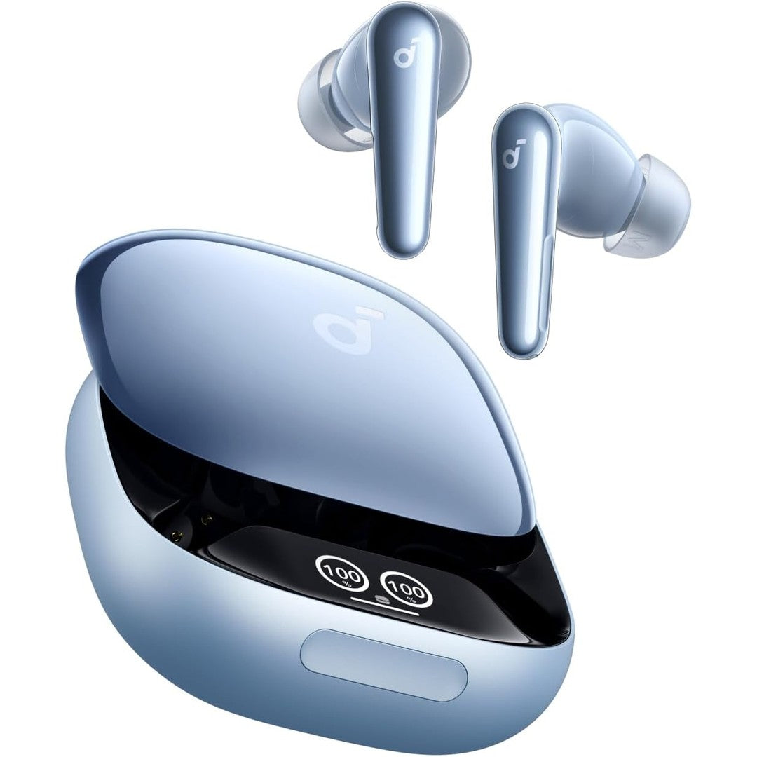 soundcore Liberty 4 Pro by Anker, Noise Cancelling Wireless Earbuds, 7-Sensor and Real-Time Adaptive Noise Cancelling, 2× Faster Charging, Studio-Level Hi-Fi Music, Clear Calls with 9 Mics and AI