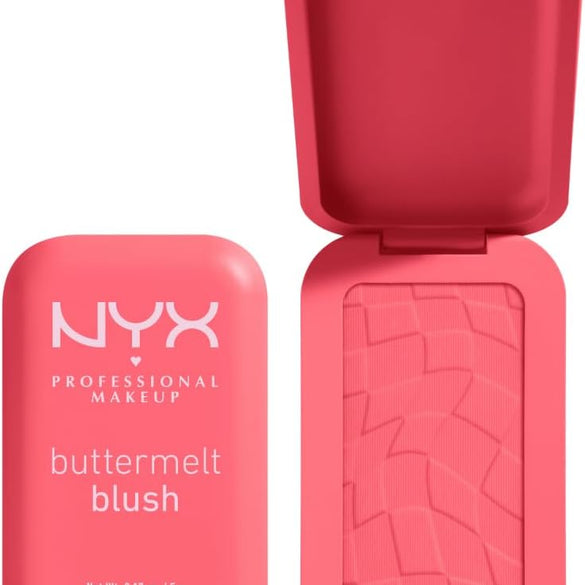 NYX Professional Makeup Buttermelt Blush, Powder Blush, up to 12 H Wear, Fade & Transfer Resistant, Butta Together