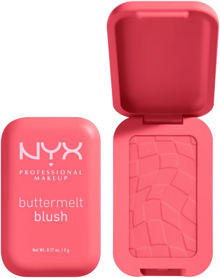 NYX Professional Makeup Buttermelt Blush, Powder Blush, up to 12 H Wear, Fade & Transfer Resistant, Butta Together