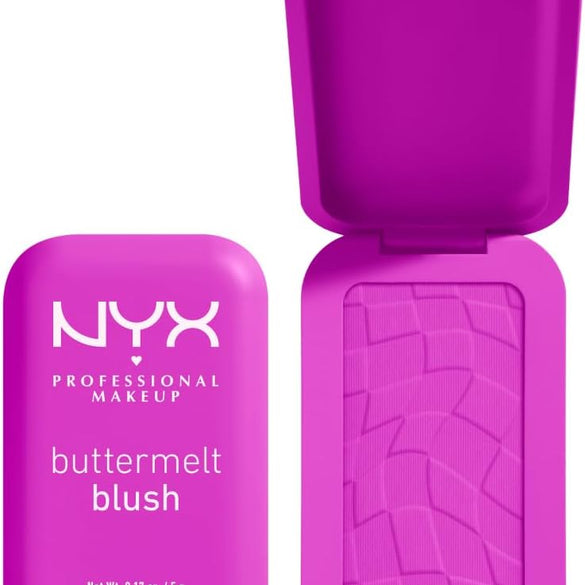 NYX Professional Makeup Buttermelt Blush, Powder Blush, up to 12 H Wear, Fade & Transfer Resistant, Butta Together