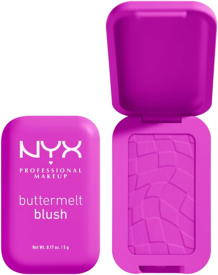 NYX Professional Makeup Buttermelt Blush, Powder Blush, up to 12 H Wear, Fade & Transfer Resistant, Butta Together