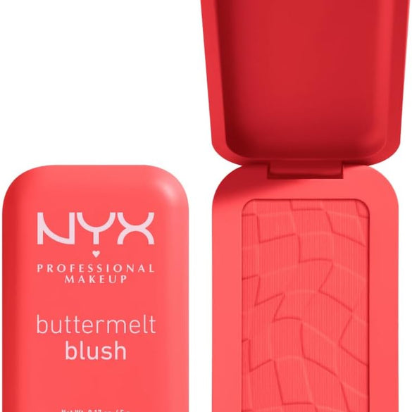 NYX Professional Makeup Buttermelt Blush, Powder Blush, up to 12 H Wear, Fade & Transfer Resistant, Butta Together