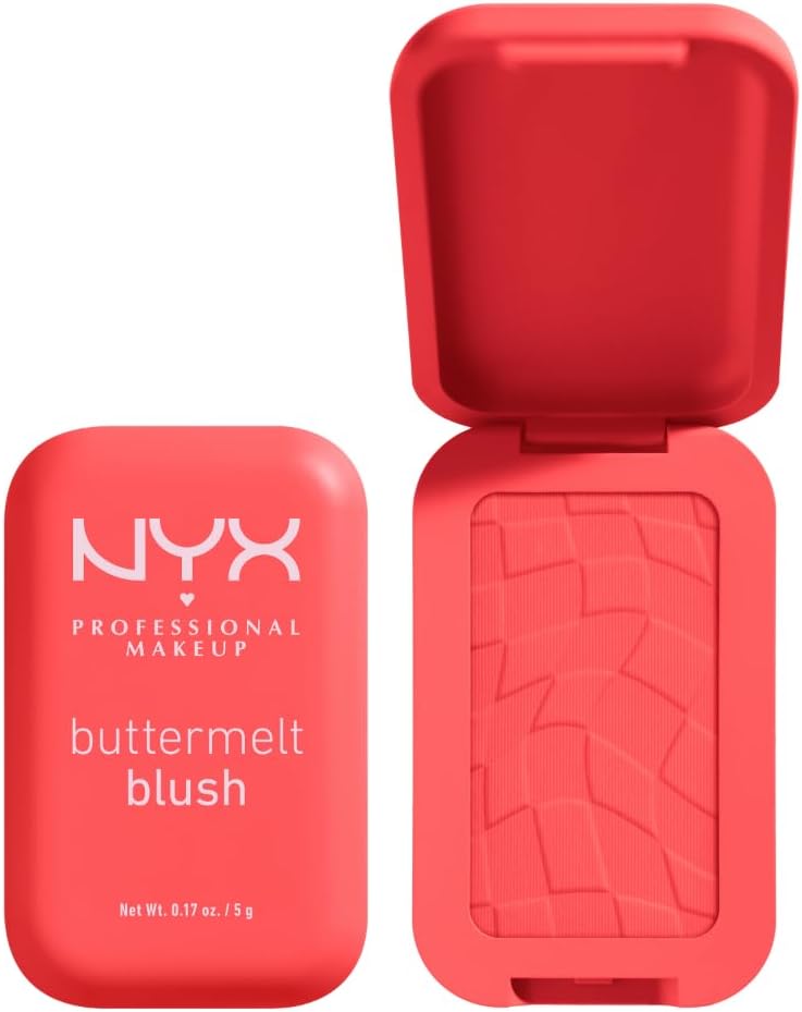 NYX Professional Makeup Buttermelt Blush, Powder Blush, up to 12 H Wear, Fade & Transfer Resistant, Butta Together