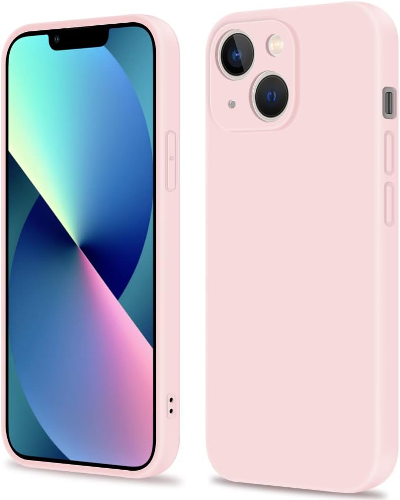 INFOSUN iPhone 15 Pro Case Silicone Protective Cover, Ultra Slim Soft Silicone Gel TPU Cover, Anti-Scratch Anti-Fingerprint Case Compatible with Apple iPhone 15 Pro(6.1Inch) (2023) (Black)