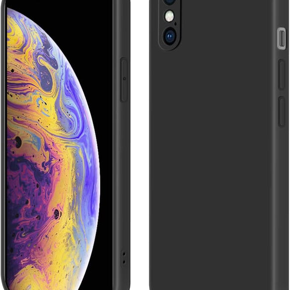 INFOSUN iPhone 15 Pro Case Silicone Protective Cover, Ultra Slim Soft Silicone Gel TPU Cover, Anti-Scratch Anti-Fingerprint Case Compatible with Apple iPhone 15 Pro(6.1Inch) (2023) (Black)