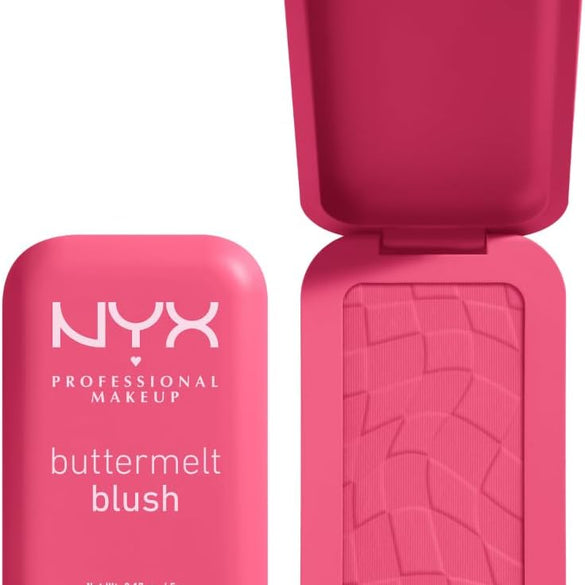 NYX Professional Makeup Buttermelt Blush, Powder Blush, up to 12 H Wear, Fade & Transfer Resistant, Butta Together