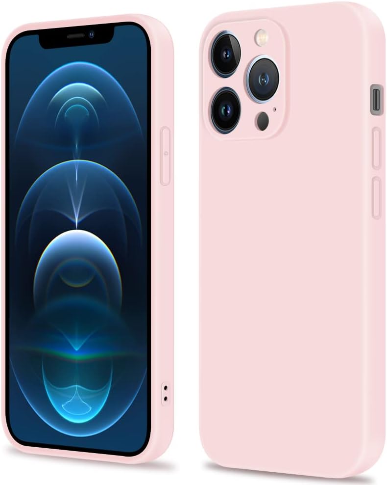 INFOSUN iPhone 15 Pro Case Silicone Protective Cover, Ultra Slim Soft Silicone Gel TPU Cover, Anti-Scratch Anti-Fingerprint Case Compatible with Apple iPhone 15 Pro(6.1Inch) (2023) (Black)