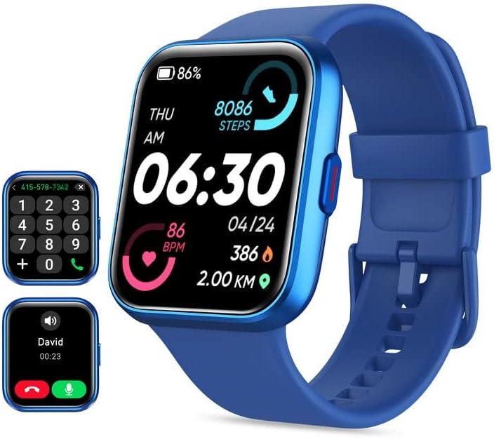 Smart Watch for Men Women (Answer/Make Call), Alexa Built-in, 1.8" Touch Screen Fitness Watch with SpO2 Sleep Monitor, 100 Sport, IP68 Waterproof Step Counter Smartwatch for iOS Android