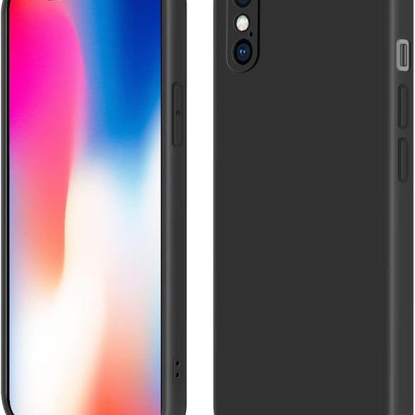 INFOSUN iPhone 15 Pro Case Silicone Protective Cover, Ultra Slim Soft Silicone Gel TPU Cover, Anti-Scratch Anti-Fingerprint Case Compatible with Apple iPhone 15 Pro(6.1Inch) (2023) (Black)