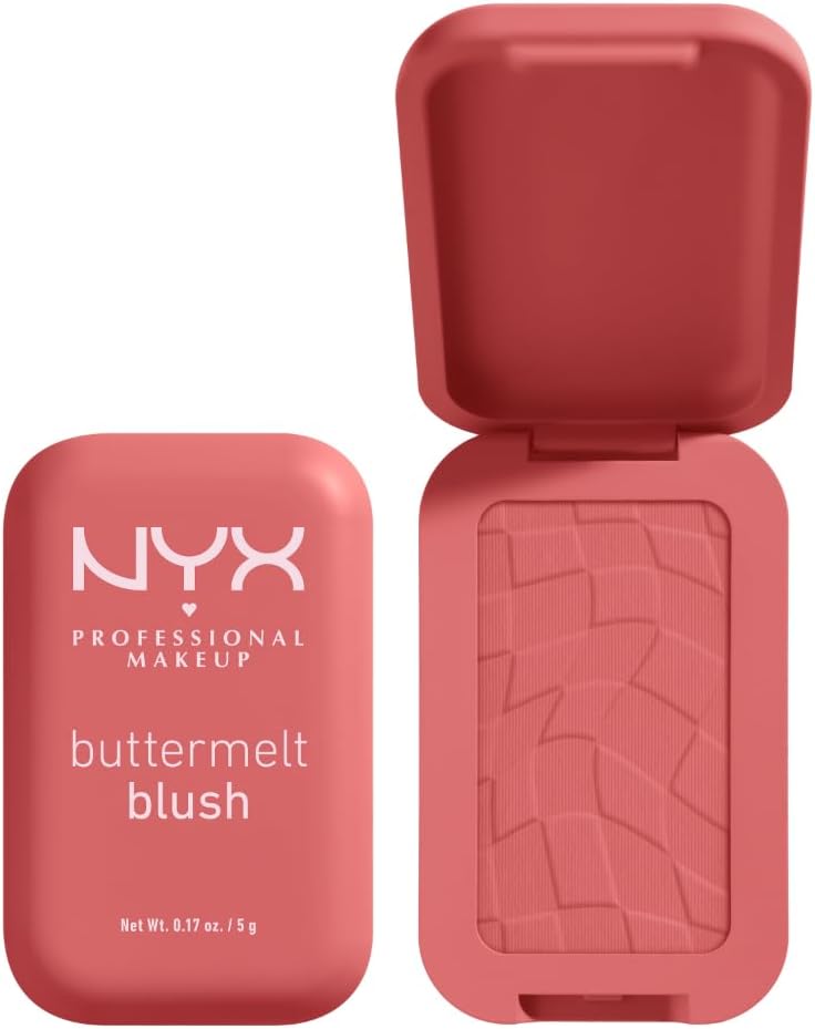 NYX Professional Makeup Buttermelt Blush, Powder Blush, up to 12 H Wear, Fade & Transfer Resistant, Butta Together