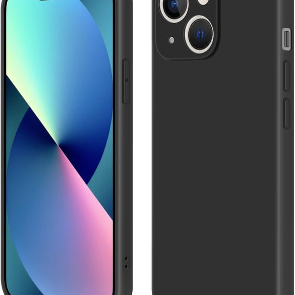 INFOSUN iPhone 15 Pro Case Silicone Protective Cover, Ultra Slim Soft Silicone Gel TPU Cover, Anti-Scratch Anti-Fingerprint Case Compatible with Apple iPhone 15 Pro(6.1Inch) (2023) (Black)