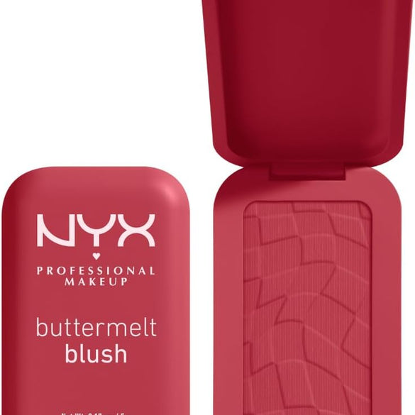 NYX Professional Makeup Buttermelt Blush, Powder Blush, up to 12 H Wear, Fade & Transfer Resistant, Butta Together