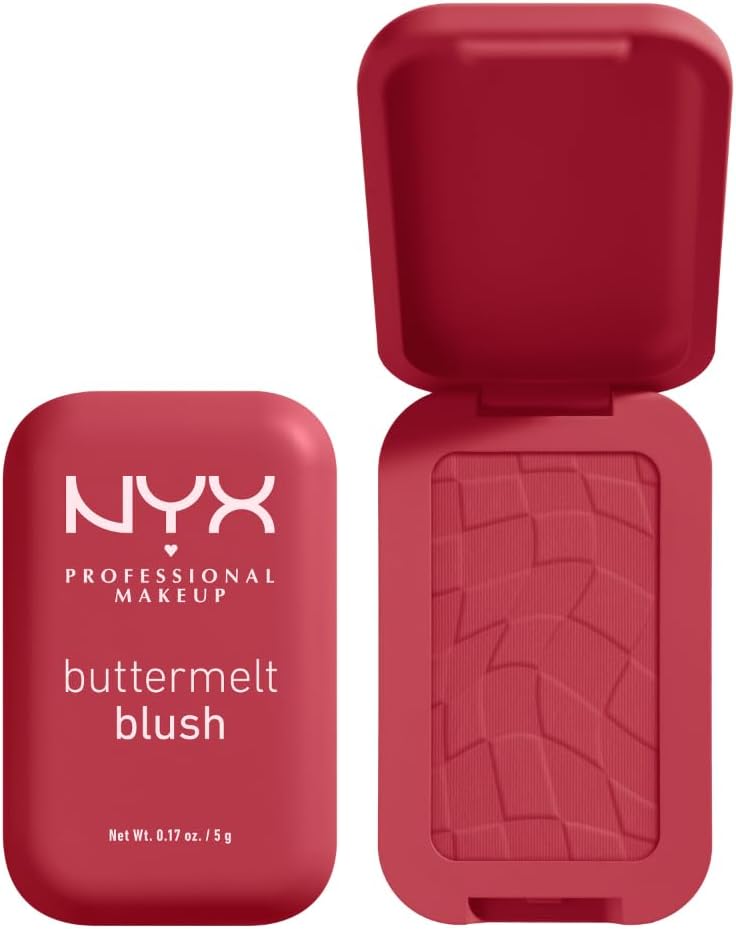 NYX Professional Makeup Buttermelt Blush, Powder Blush, up to 12 H Wear, Fade & Transfer Resistant, Butta Together