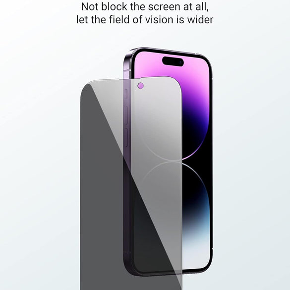 UGREEN 2 Pack for iPhone 17 Pro Max Screen Protector Privacy 6.9'' 100% Privacy Protection 1:1 Full Coverage Military Grade 9H Tempered Glass Anti-Spy Screen Protector Easy to Install