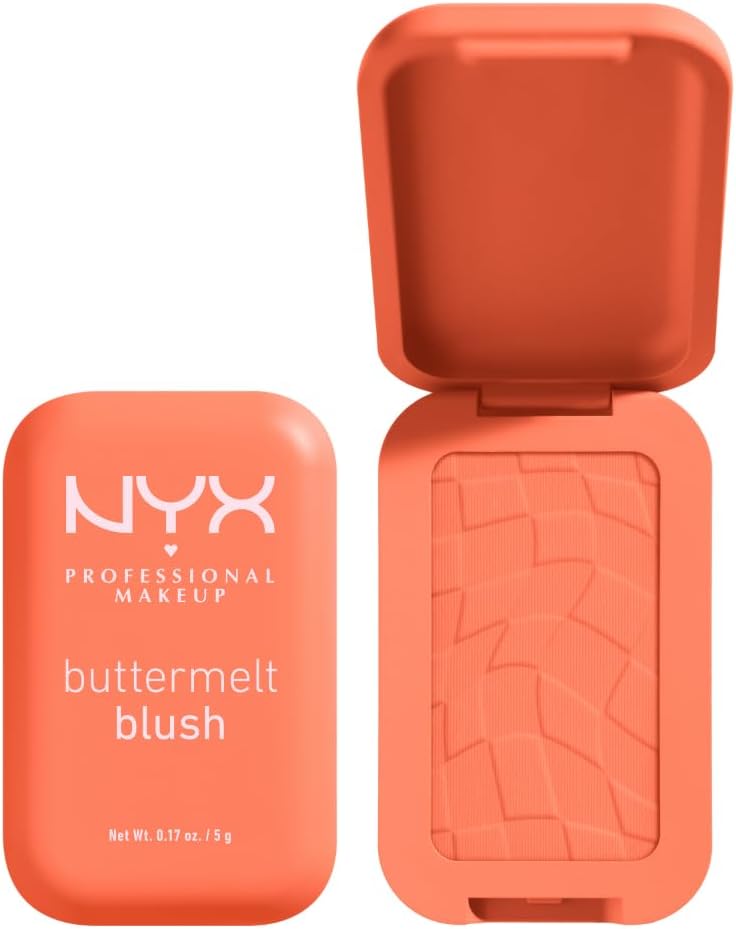 NYX Professional Makeup Buttermelt Blush, Powder Blush, up to 12 H Wear, Fade & Transfer Resistant, Butta Together