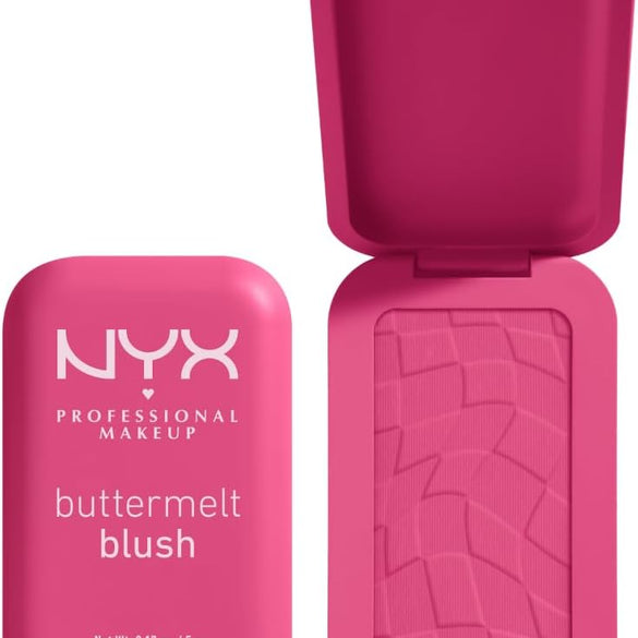 NYX Professional Makeup Buttermelt Blush, Powder Blush, up to 12 H Wear, Fade & Transfer Resistant, Butta Together