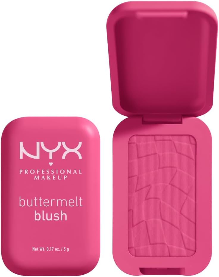 NYX Professional Makeup Buttermelt Blush, Powder Blush, up to 12 H Wear, Fade & Transfer Resistant, Butta Together
