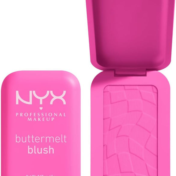 NYX Professional Makeup Buttermelt Blush, Powder Blush, up to 12 H Wear, Fade & Transfer Resistant, Butta Together