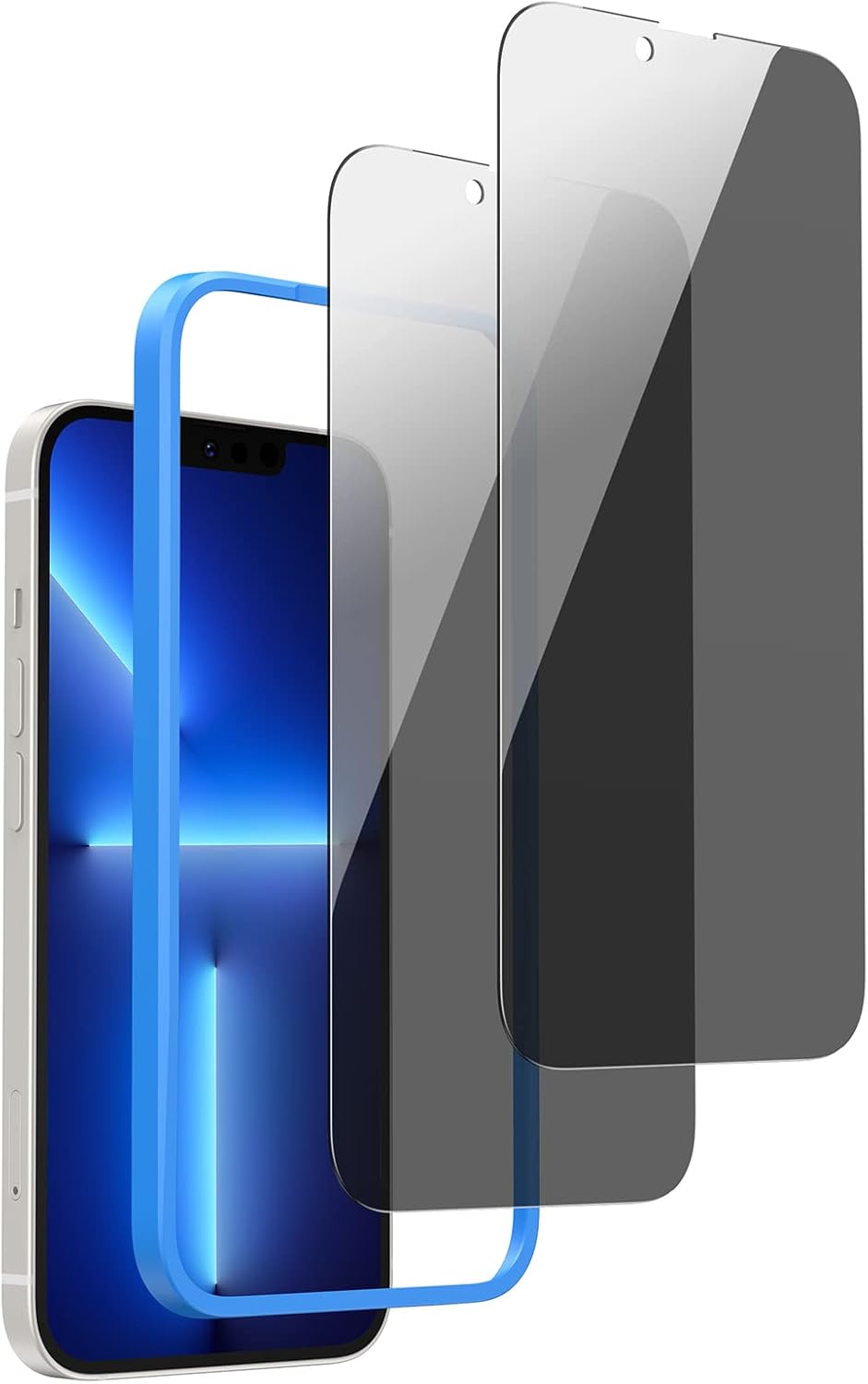 UGREEN 2 Pack for iPhone 17 Pro Max Screen Protector Privacy 6.9'' 100% Privacy Protection 1:1 Full Coverage Military Grade 9H Tempered Glass Anti-Spy Screen Protector Easy to Install