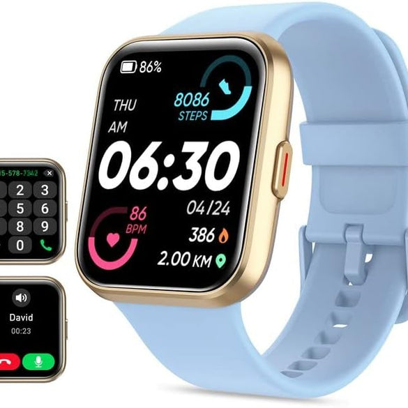 Smart Watch for Men Women (Answer/Make Call), Alexa Built-in, 1.8" Touch Screen Fitness Watch with SpO2 Sleep Monitor, 100 Sport, IP68 Waterproof Step Counter Smartwatch for iOS Android