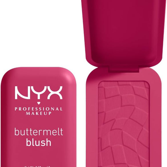 NYX Professional Makeup Buttermelt Blush, Powder Blush, up to 12 H Wear, Fade & Transfer Resistant, Butta Together
