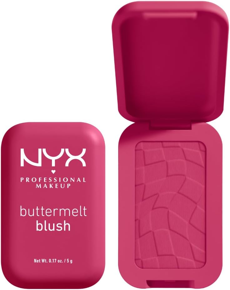 NYX Professional Makeup Buttermelt Blush, Powder Blush, up to 12 H Wear, Fade & Transfer Resistant, Butta Together