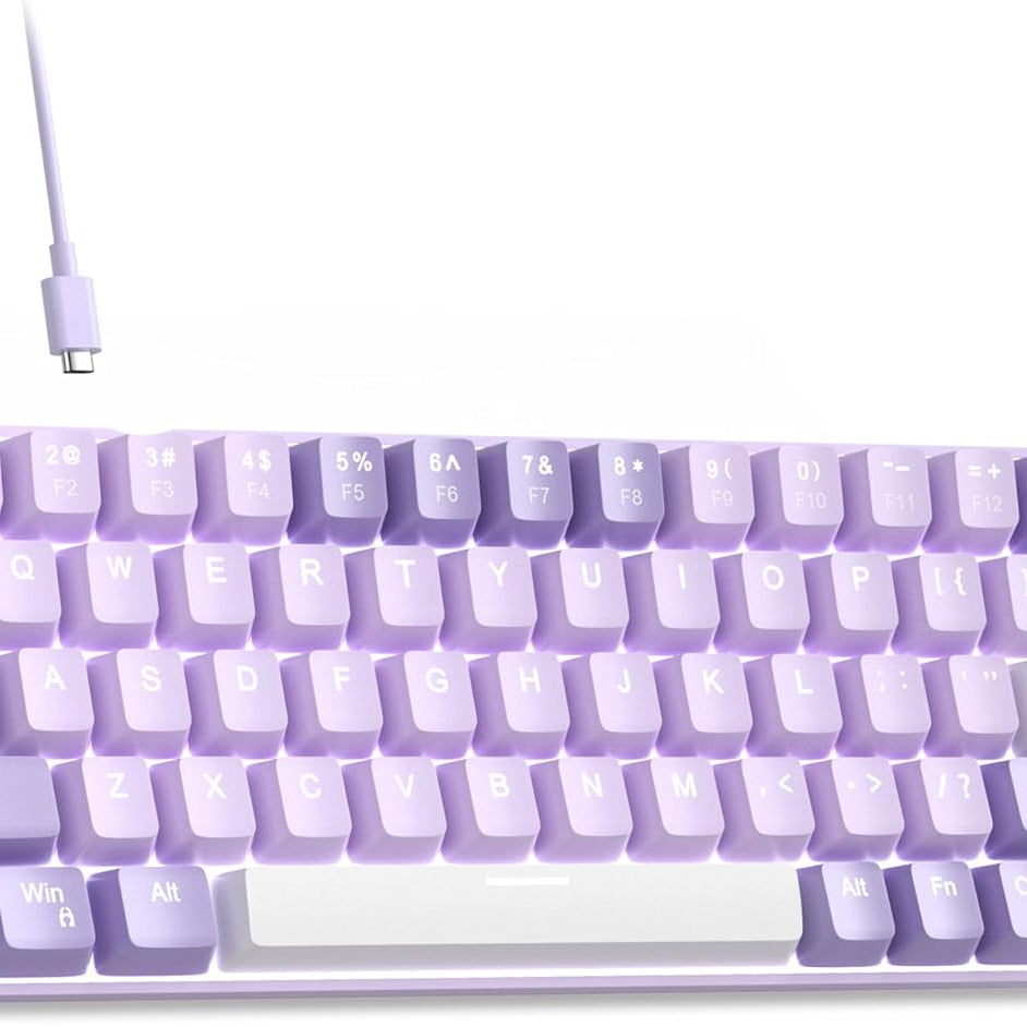 MageGee Portable 60% Mechanical Gaming Keyboard (Grey/Blue Switch)