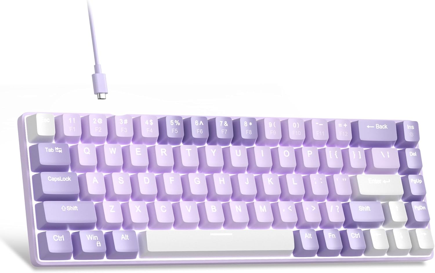 MageGee Portable 60% Mechanical Gaming Keyboard (Grey/Blue Switch)