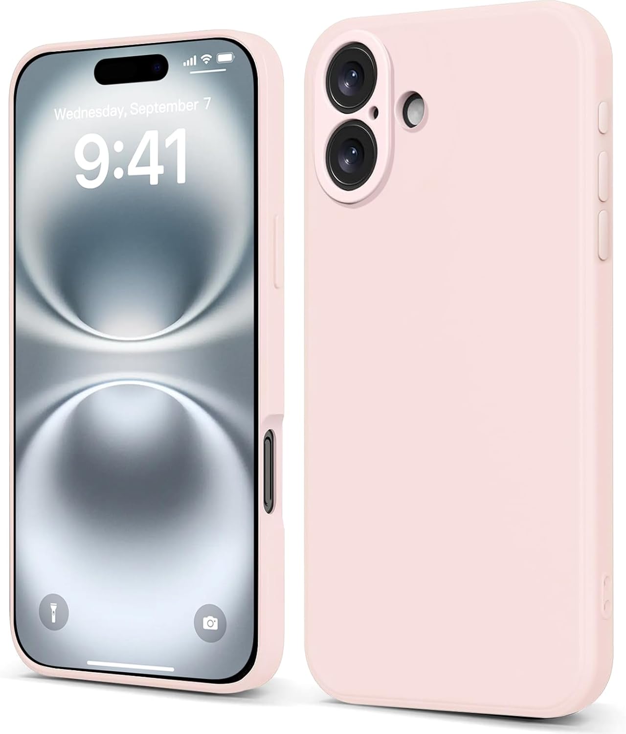 INFOSUN iPhone 15 Pro Case Silicone Protective Cover, Ultra Slim Soft Silicone Gel TPU Cover, Anti-Scratch Anti-Fingerprint Case Compatible with Apple iPhone 15 Pro(6.1Inch) (2023) (Black)