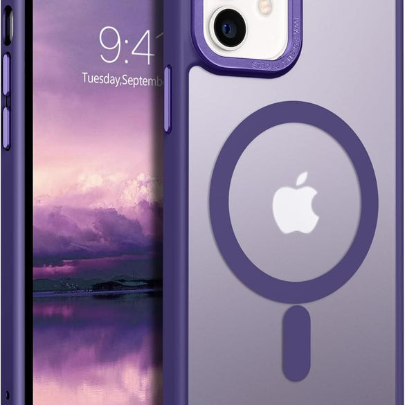 Eligo Magnetic Case for iPhone 11, Compatible with MagSafe Shockproof Protection Cover, Translucent Matte Phone Case with Strong Magnet, Slim Case for Apple 11 6.1 Inch (2019)(Black)