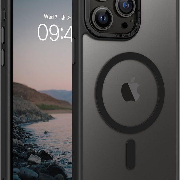 Eligo Magnetic Case for iPhone 11, Compatible with MagSafe Shockproof Protection Cover, Translucent Matte Phone Case with Strong Magnet, Slim Case for Apple 11 6.1 Inch (2019)(Black)