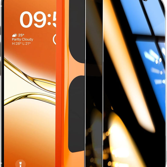 TOCOL 2 Pack for iPhone 15 Pro Screen Protector 6.1 Inch, Easy Installation Full Coverage No Bubbles No Dust Military Grade Shatterproof, 9H Hardness Tempered Glass Screen Protector, Case Friendly