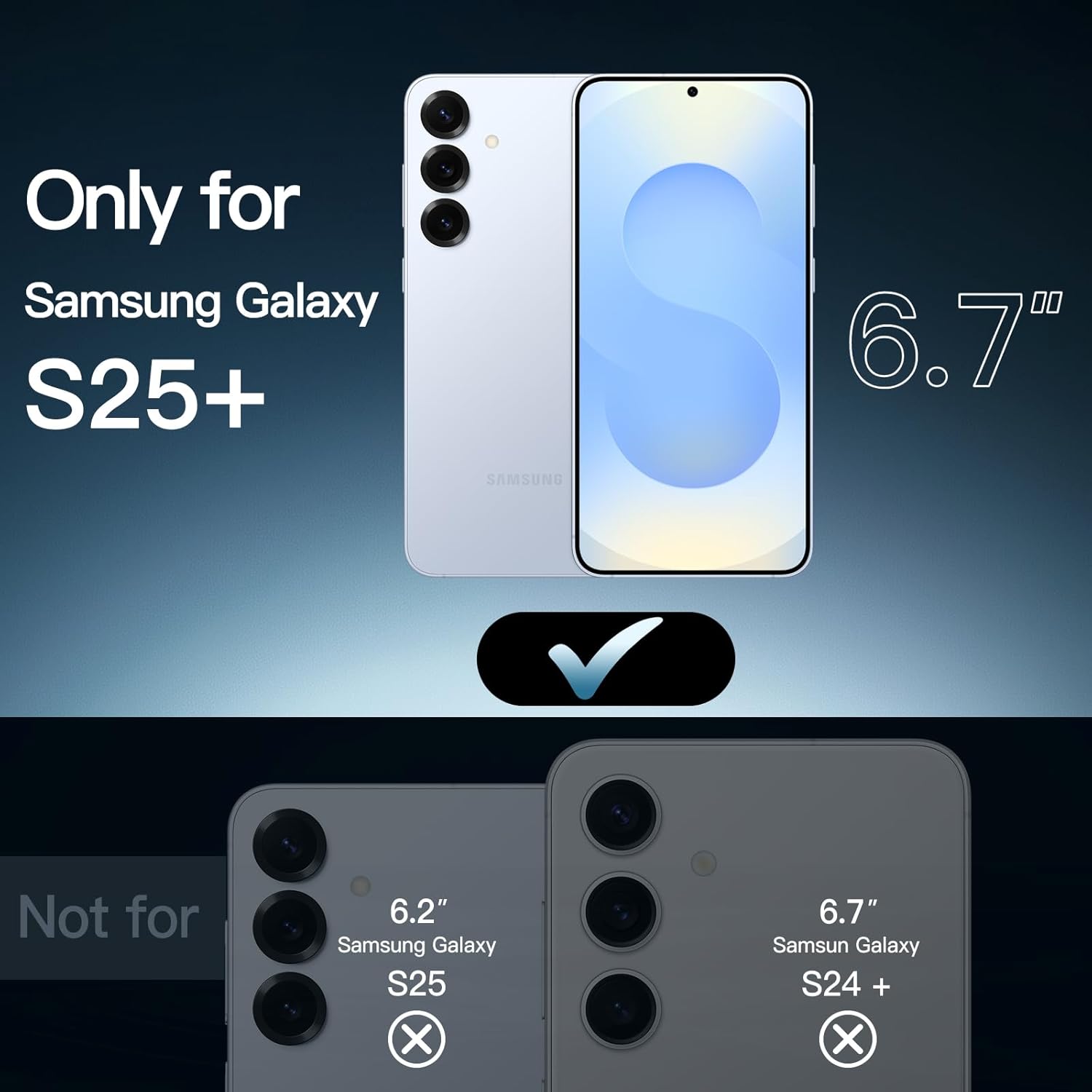 JETech Case for Samsung Galaxy S25 Ultra 5G, Non-Yellowing Shockproof Bumper Protective Phone Cover, Anti-Scratch Hard PC Back (Clear)