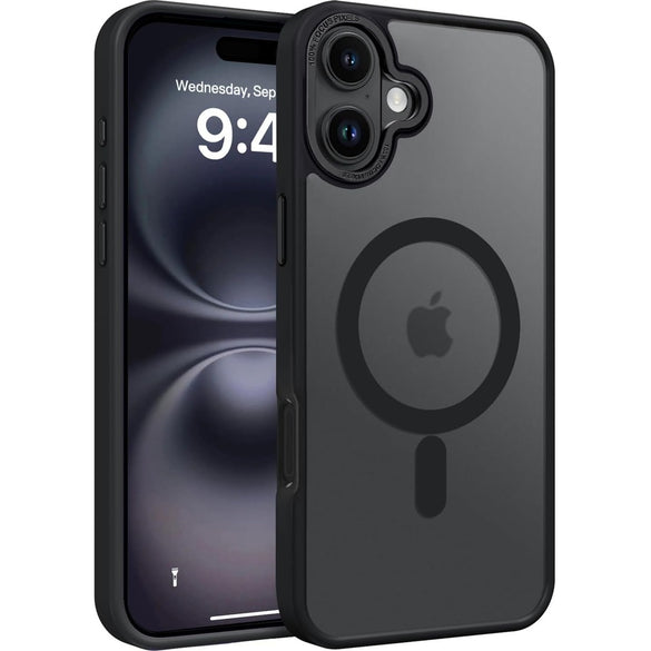 Eligo Magnetic Case for iPhone 11, Compatible with MagSafe Shockproof Protection Cover, Translucent Matte Phone Case with Strong Magnet, Slim Case for Apple 11 6.1 Inch (2019)(Black)