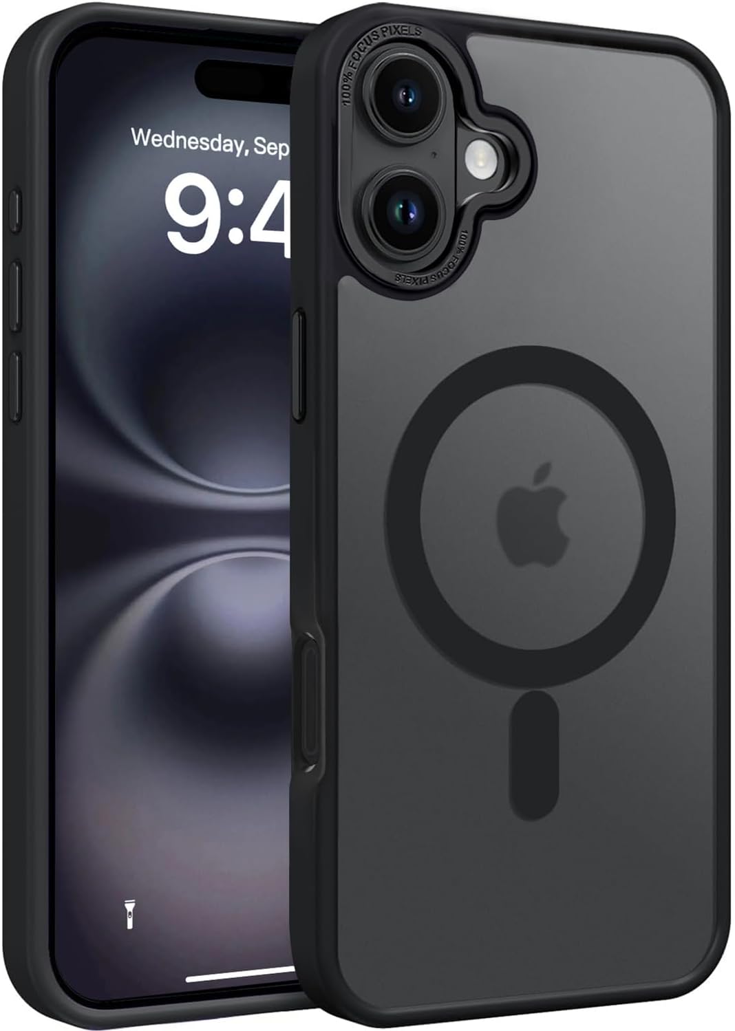 Eligo Magnetic Case for iPhone 11, Compatible with MagSafe Shockproof Protection Cover, Translucent Matte Phone Case with Strong Magnet, Slim Case for Apple 11 6.1 Inch (2019)(Black)