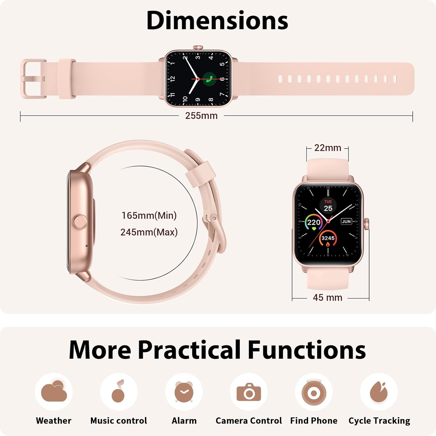 Smart Watch for Men Women (Answer/Make Call), Alexa Built-in, 1.8" Touch Screen Fitness Watch with SpO2 Sleep Monitor, 100 Sport, IP68 Waterproof Step Counter Smartwatch for iOS Android