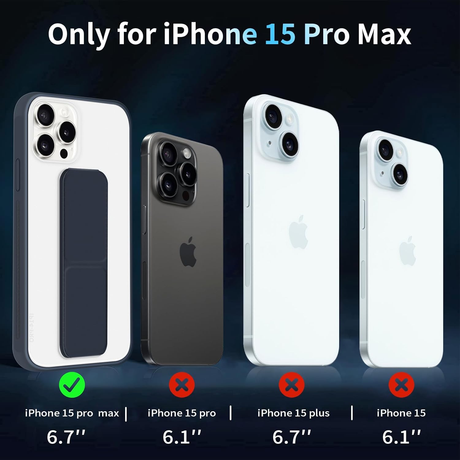 INFOSUN for iPhone 14 Pro Case Stand Cover Matte Cases with Frosted Back Hand Grip Kickstand Cover Holder Shockproof Translucent Design for iPhone 14 Pro (6.1 Inch) (2022) (Black)