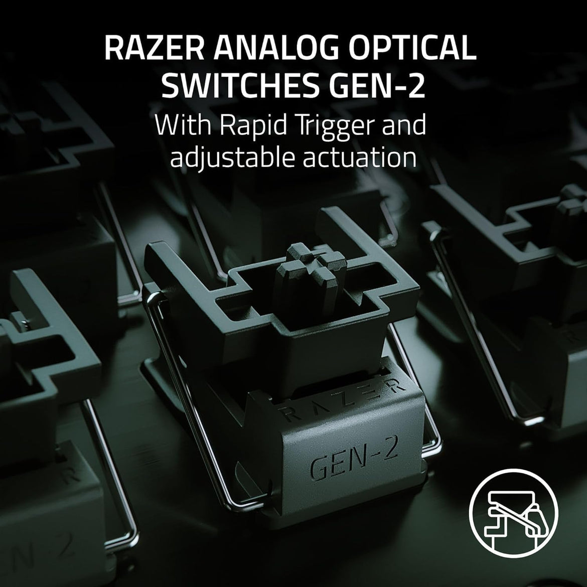Razer Huntsman Mini 60% Compact Gaming Keyboard: Purple Switch, Clicky Optical-Mechanical Switches, Doubleshot PBT Keycaps, Detachable USB-C Cable, US Layout - Black