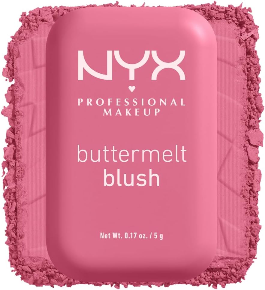 NYX Professional Makeup Buttermelt Blush, Powder Blush, up to 12 H Wear, Fade & Transfer Resistant, Butta Together