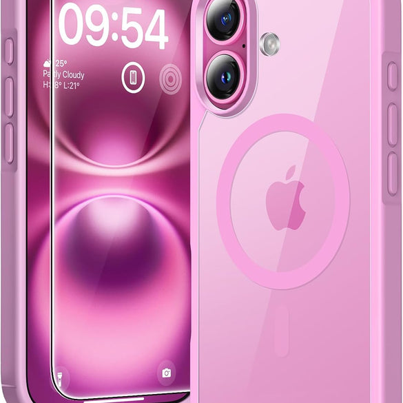 TAURI for iPhone 17 Pro Case with 1-Pack Screen Protector, Camera Lens Full Protection, Military-Grade Protection, Shockproof Transparent Back Bumper Phone Cover - Clear