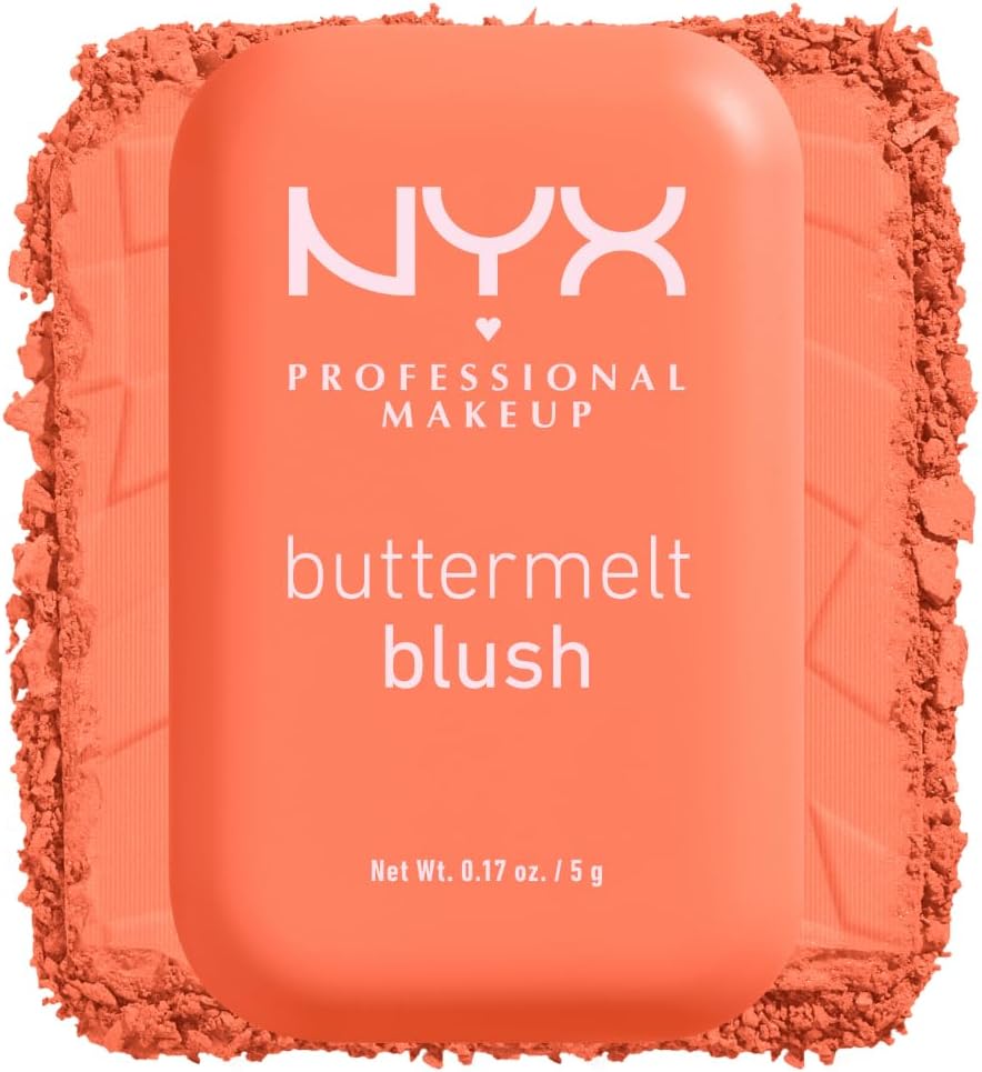 NYX Professional Makeup Buttermelt Blush, Powder Blush, up to 12 H Wear, Fade & Transfer Resistant, Butta Together