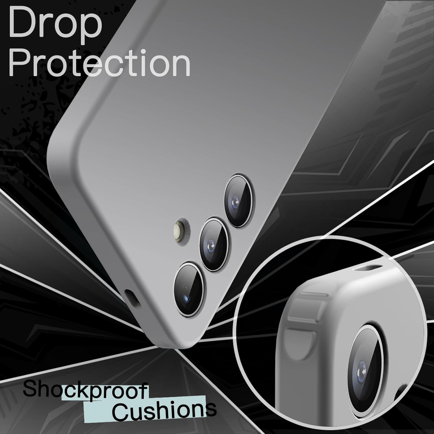 JETech Slim Fit Case for Samsung Galaxy S24 5G, Camera Lens Full Protection, Soft TPU Thin Protective Phone Cover with Matte Finish, Shockproof (Black)