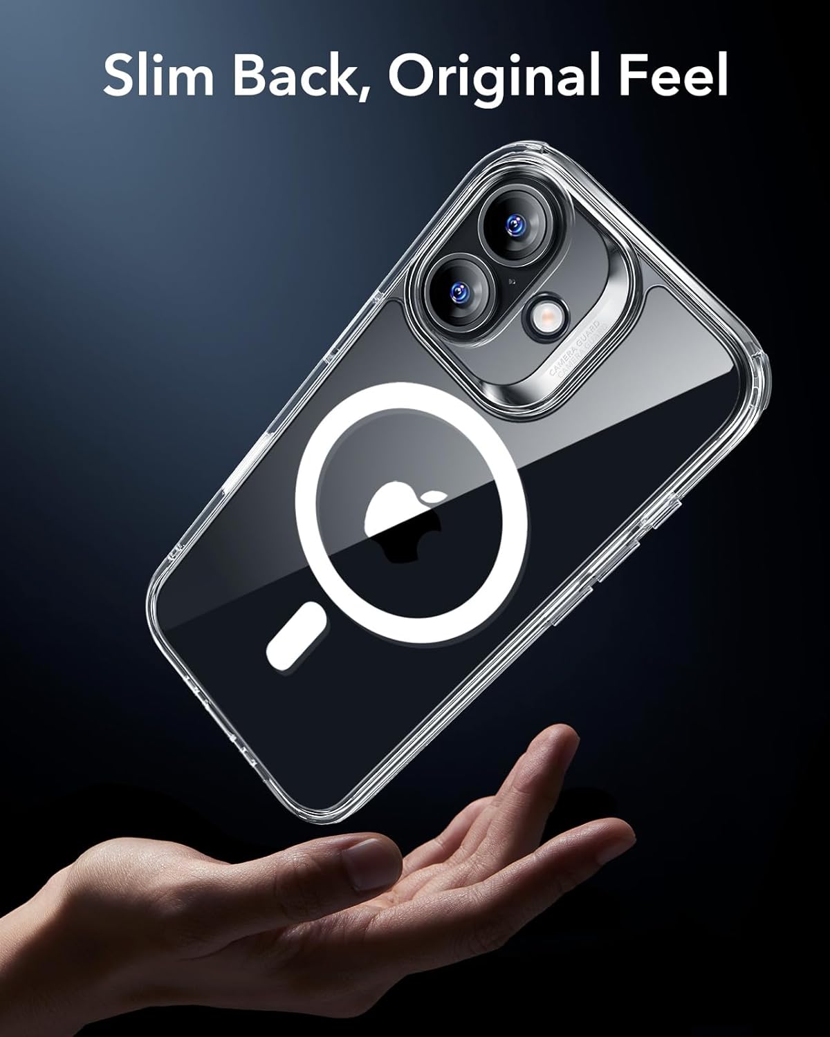 ESR for iPhone 17 Pro Case, Camera Control Cover, Compatible with MagSafe Accessories, Military-Grade Drop Protection, Shock-Absorbing Air Guard Corners, Hybrid Series, Clear